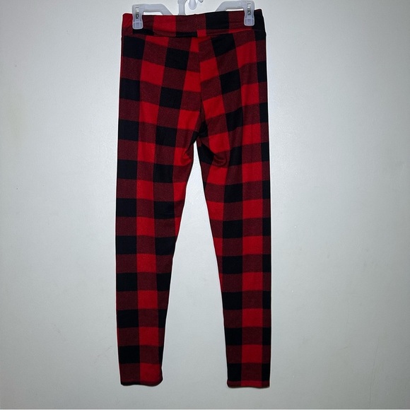 Lucky Brand Red and Black Buffalo Plaid 2-piece Pajama set Medium Lounge NWOT - Picture 9 of 10